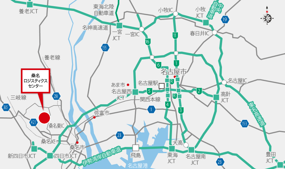 桑名ロジスティクスセンター地図