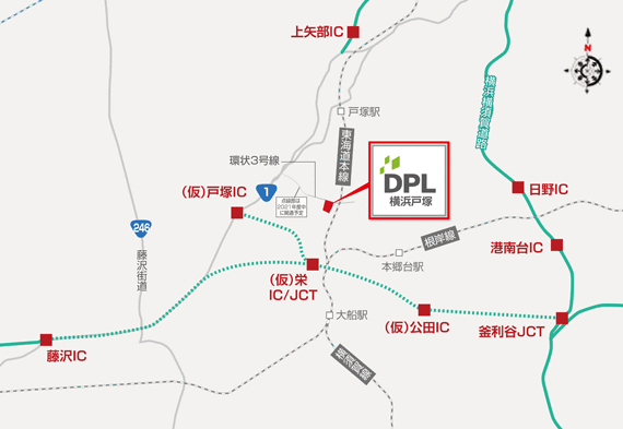 DPL横浜戸塚地図