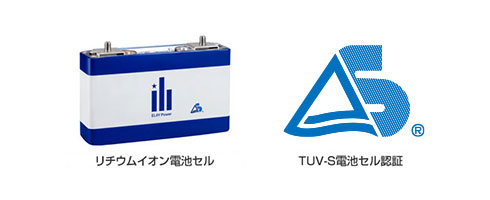 リチウムイオン電池セル TUV-S電池セル認証