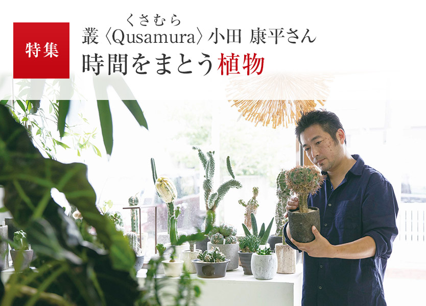 特集：叢〈Qusamura〉（くさむら）小田 康平さん 時間をまとう植物